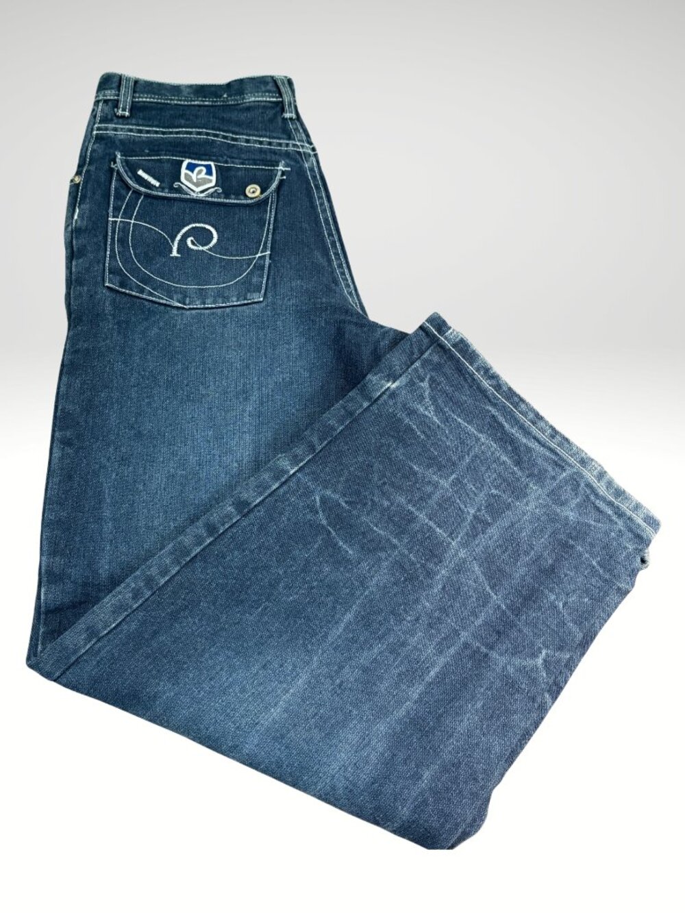 Rocawear Y2K Jeans Youth Size 18 Baggy Wide Leg Hiphop Vintage Pants (SKU: 139B)